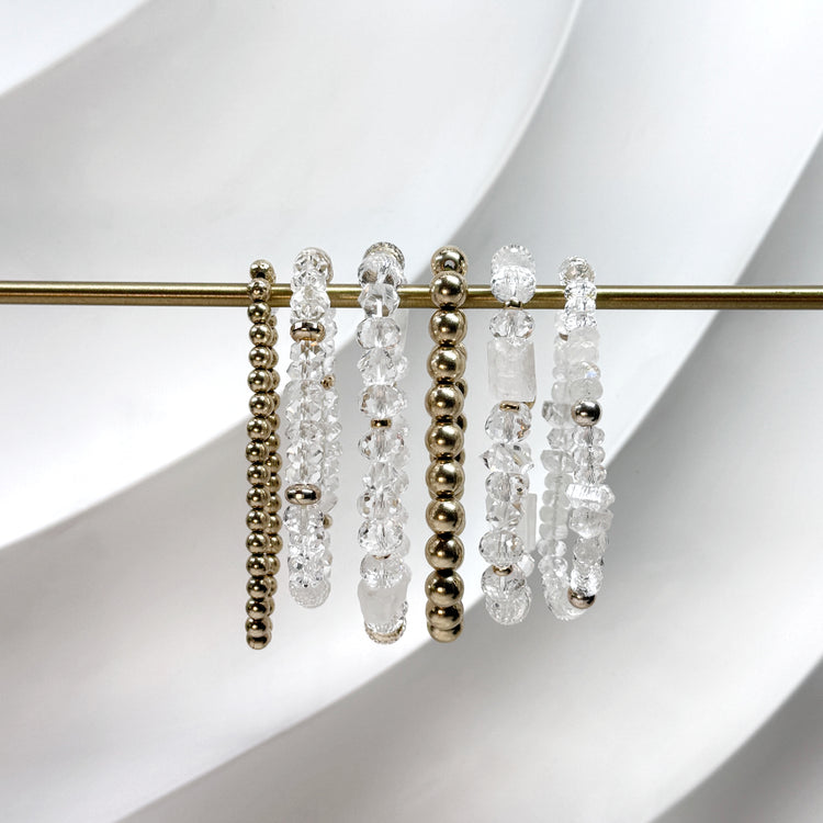 Clear Quartz, White Rutilated Quartz and Herkimer Diamond