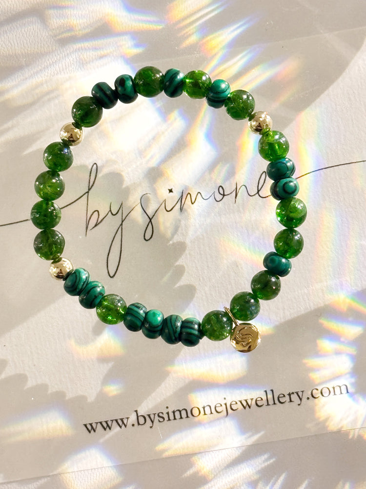 Diopside and Malachite