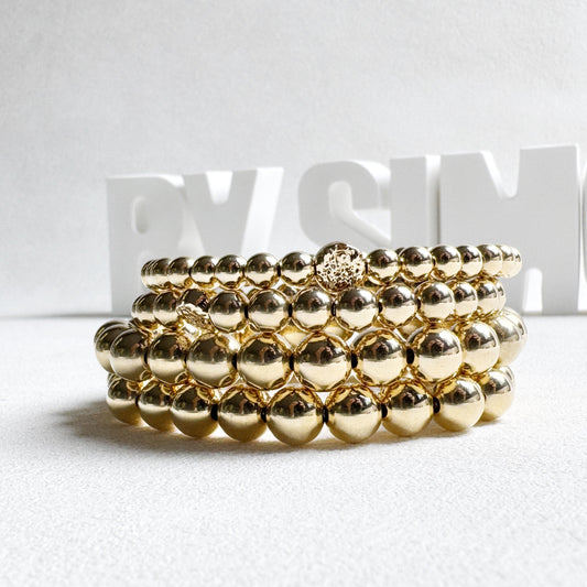 14k Gold Filled Beads Bracelet