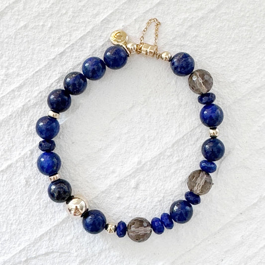Lapis Lazuli, Quartz Fumé