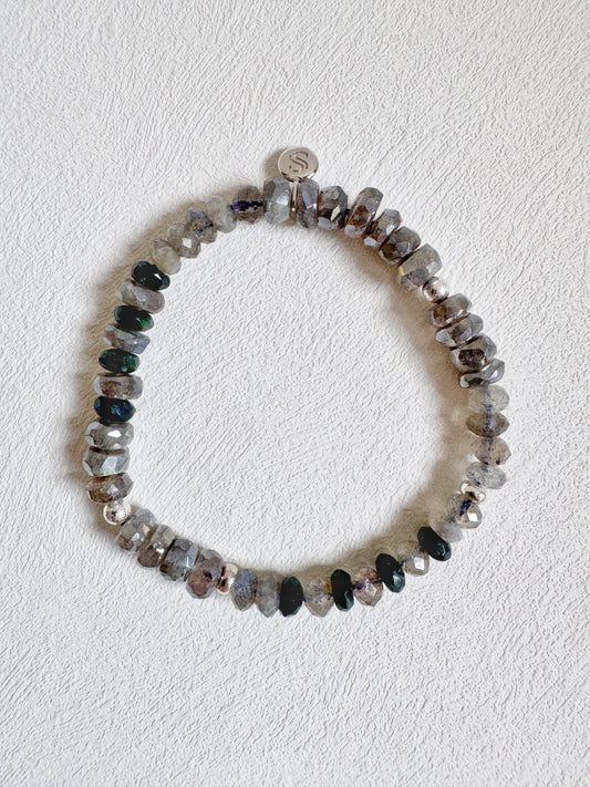 Labradorite and Moss Agate