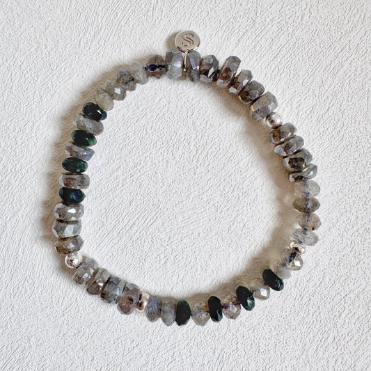 Labradorite and Moss Agate