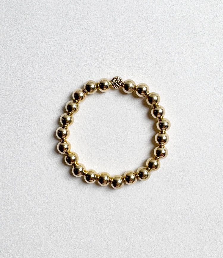 14k Gold Filled Beads Bracelet