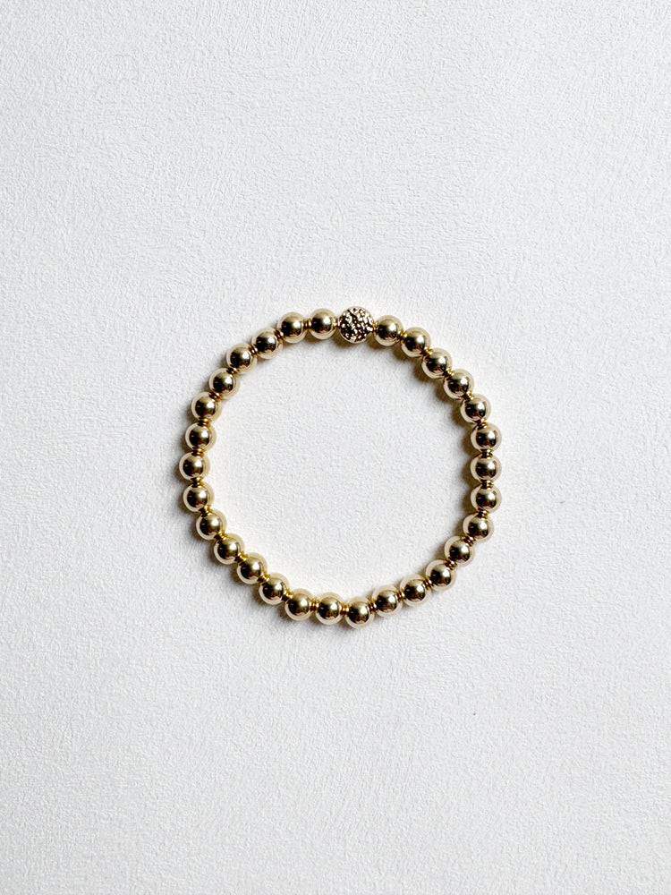 14k Gold Filled Beads Bracelet