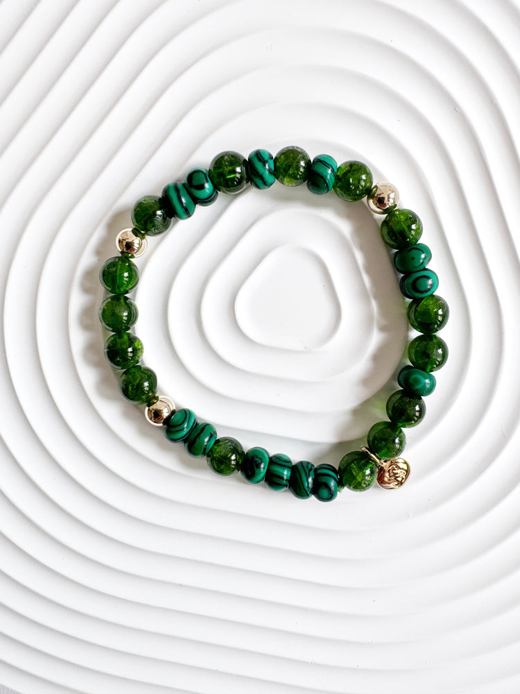 Diopside and Malachite