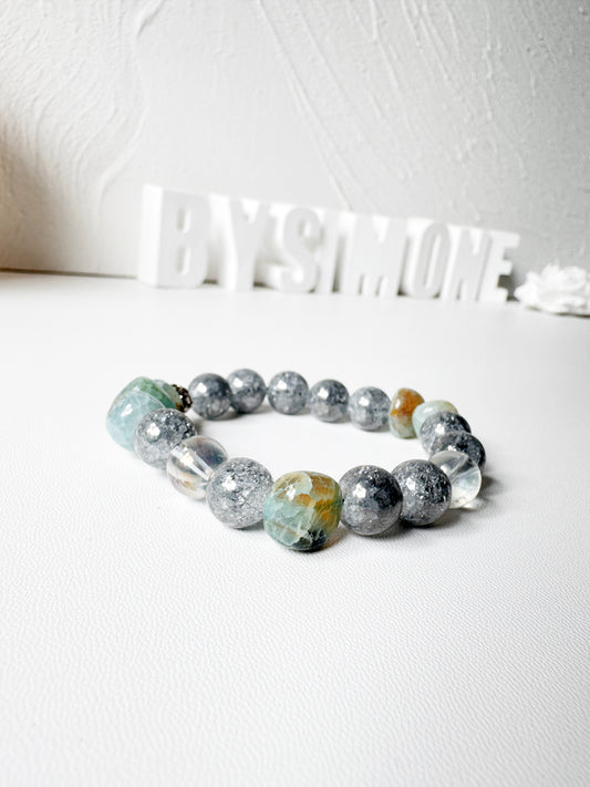 Crakle Quartz and Agate