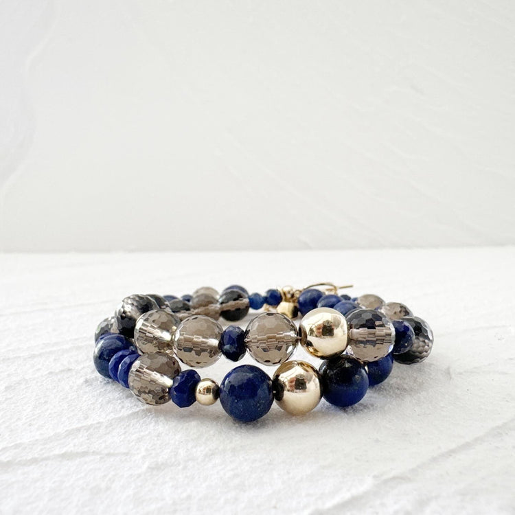 Lapis Lazuli, Smoky Quartz
