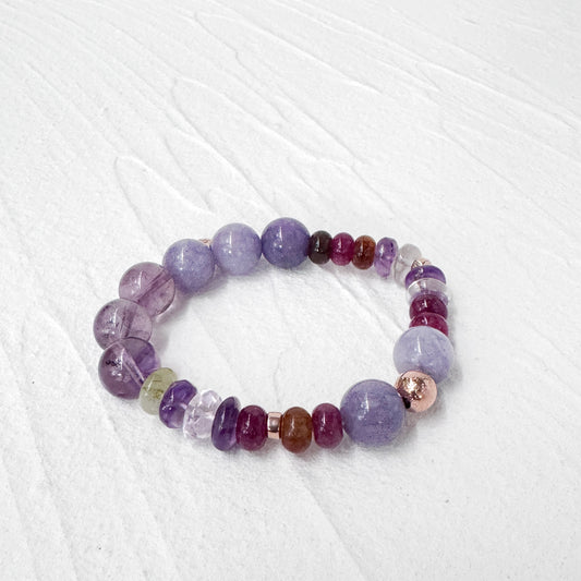 Lavender Amethyst, Amethyst and Agate