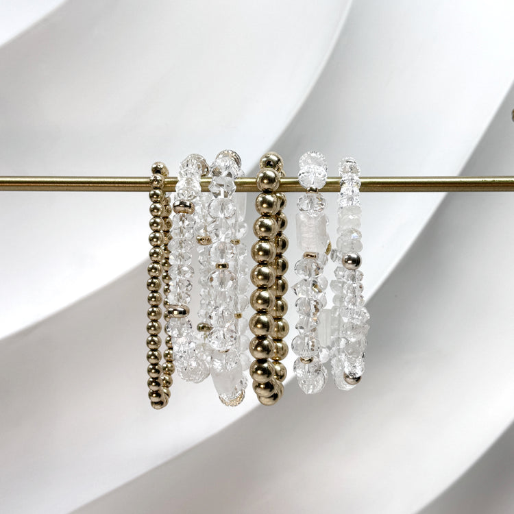 Clear Quartz, Moonstone and Herkimer Diamond
