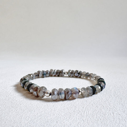 Labradorite and Moss Agate