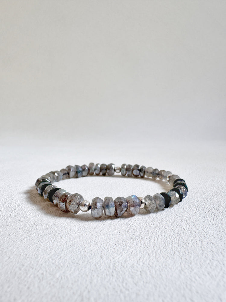 Labradorite and Moss Agate