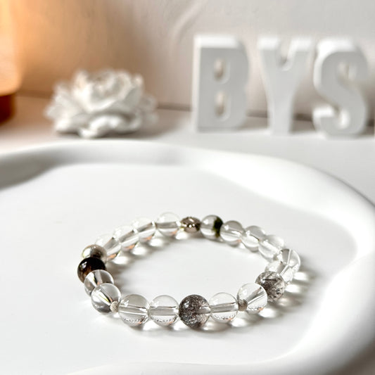 Super Seven and Clear Quartz