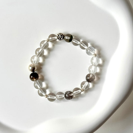 Super Seven and Clear Quartz