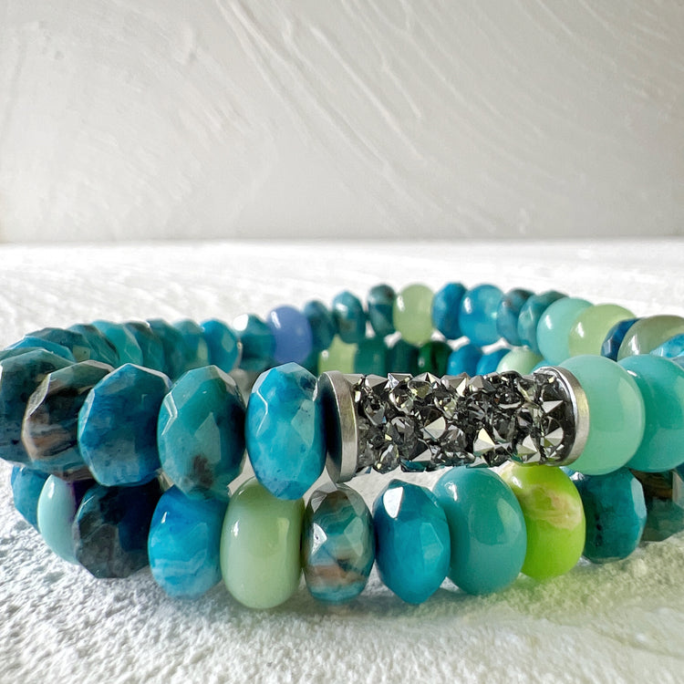 Apatite and mixed Agate