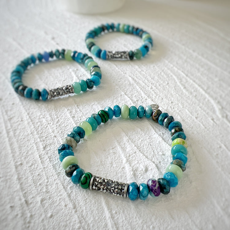 Apatite and mixed Agate