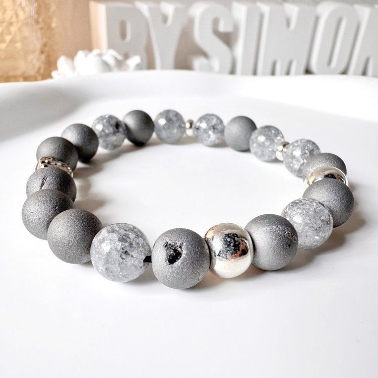 Crackle and Druzy Quartz