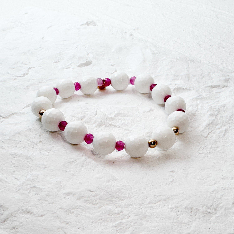 Mother of Pearl and Tourmaline