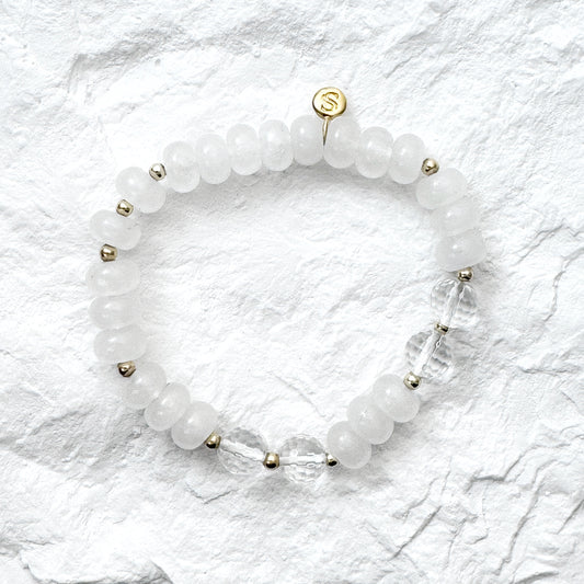 White Agate and Clear Quartz