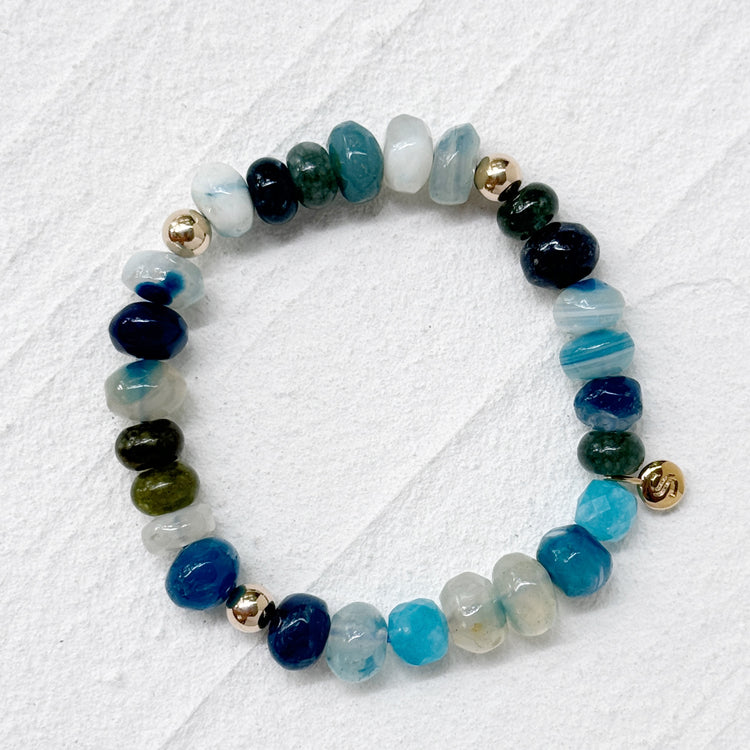 Blue Chalcedony, Amazonite and Agate