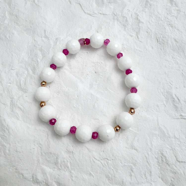 Mother of Pearl and Tourmaline