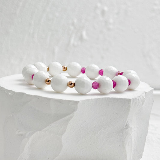 Mother of Pearl and Tourmaline