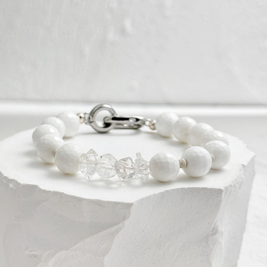 Mother of Pearl and Herkimer Diamonds