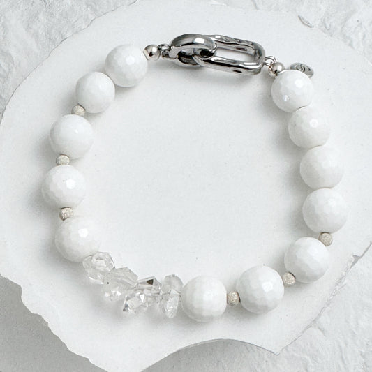 Mother of Pearl and Herkimer Diamonds