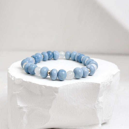 Blue Opal and Moonstone