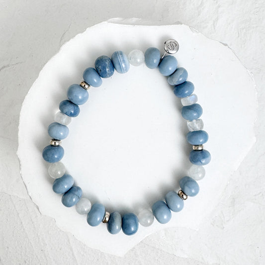 Blue Opal and Moonstone