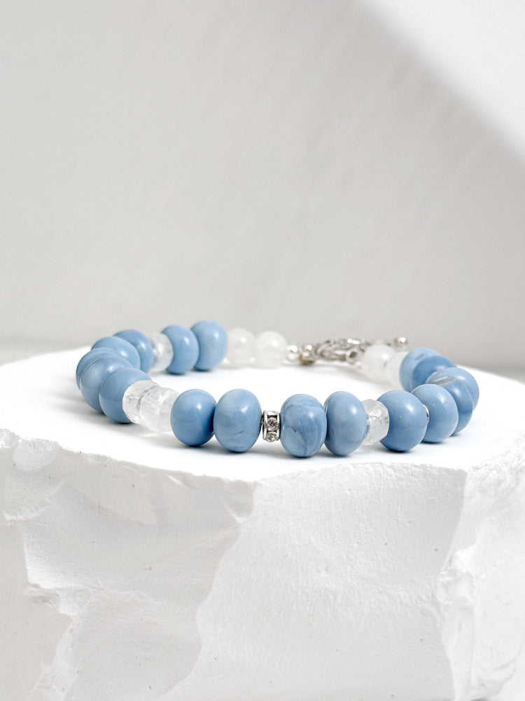 Blue Opal and Moonstone