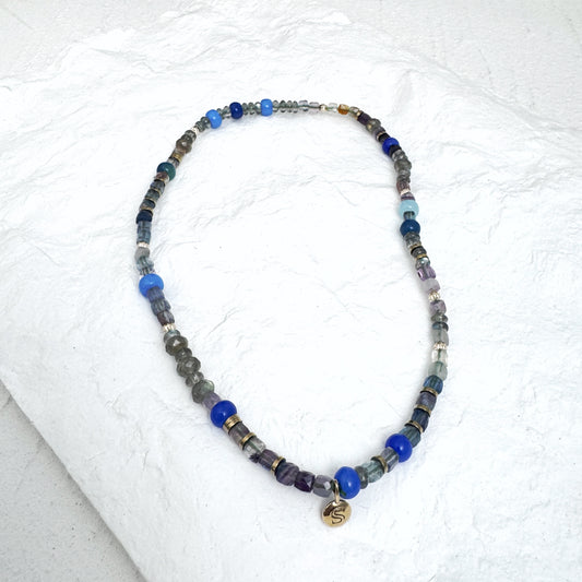 Fluorite, Labradorite and Agate