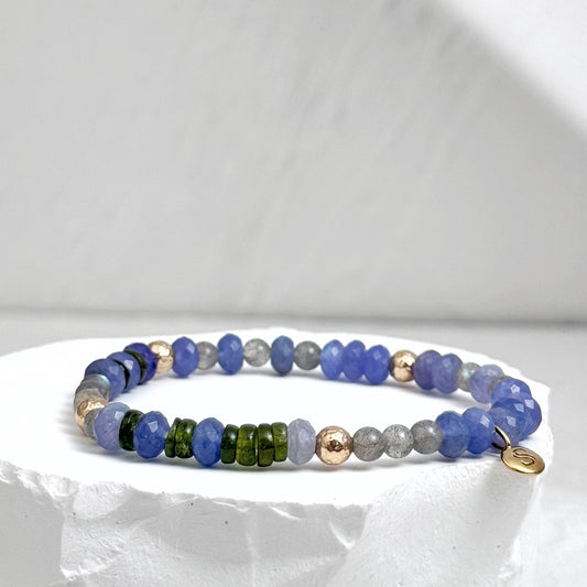 Tanzanite, Labradorite and Tourmaline
