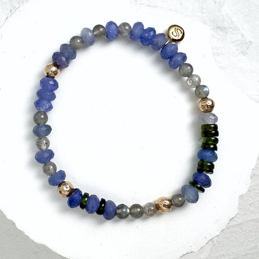Tanzanite, Labradorite and Tourmaline