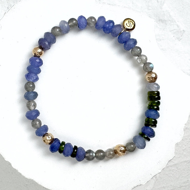Tanzanite, Diopside et Pierre de Lune