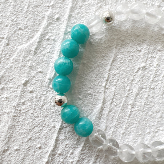 Amazonite and Phantom Quartz