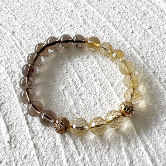Smoky Quartz and Citrine