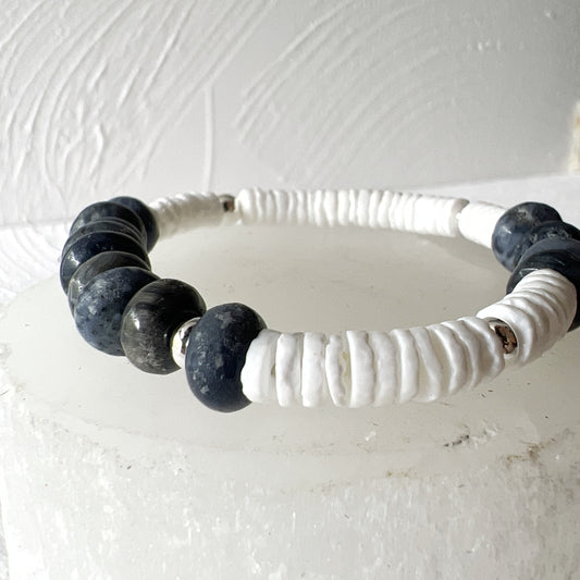 White Turquoise and Coral