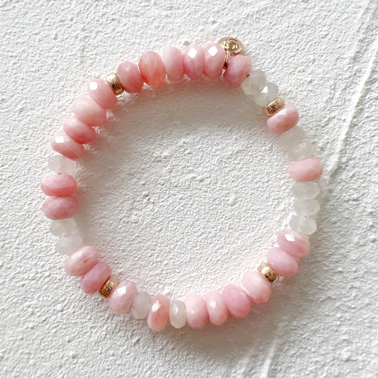 Pink Opal and Rose Quartz