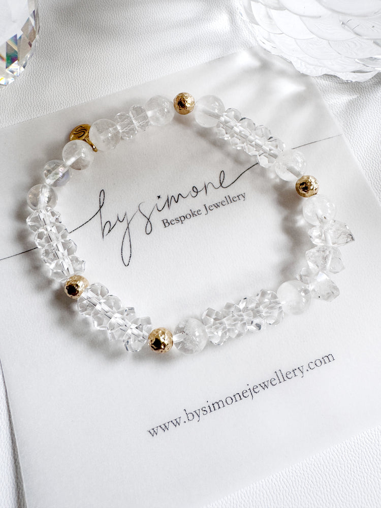 Clear Quartz, White Rutilated Quartz and Herkimer Diamond
