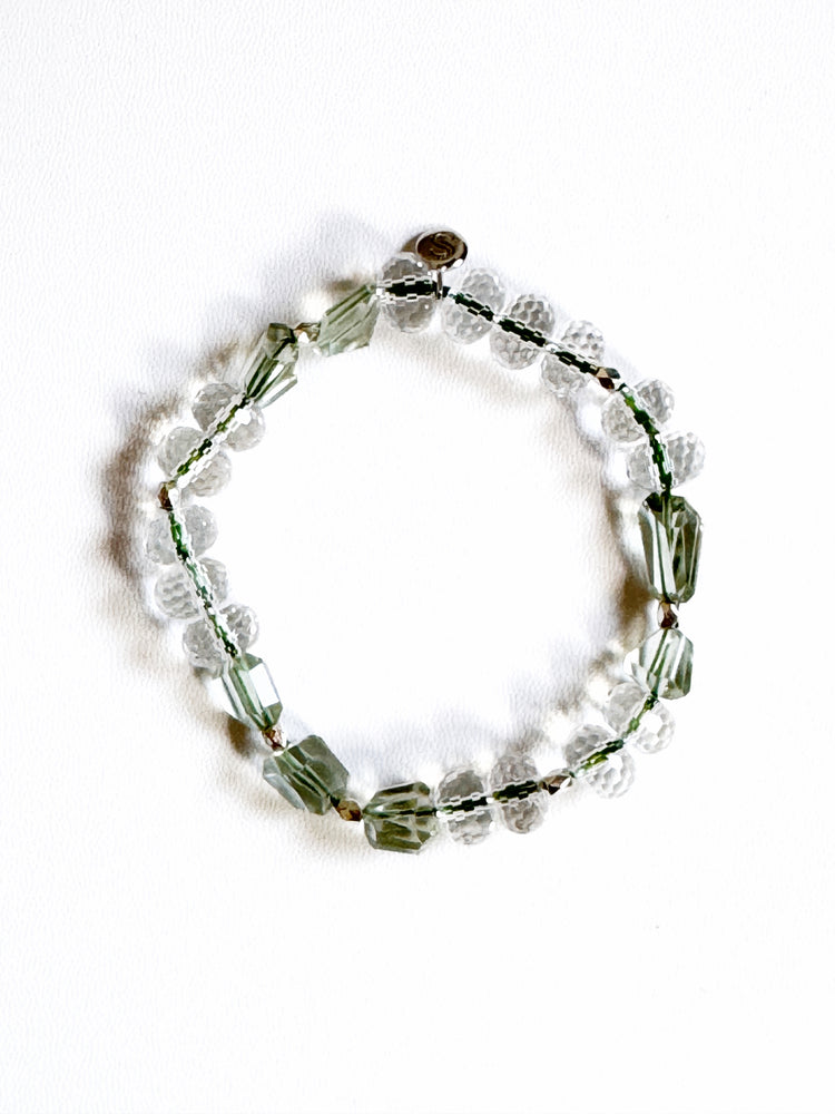 Clear Quartz and Praseolite