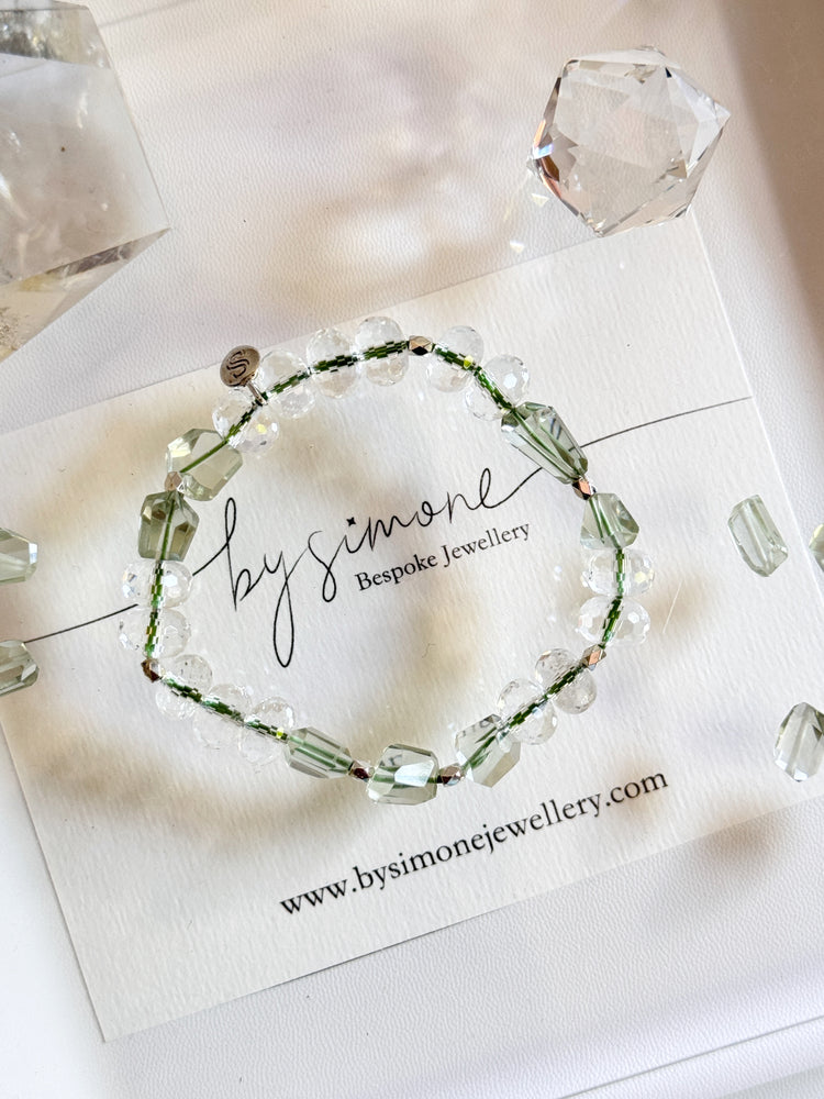 Clear Quartz and Praseolite