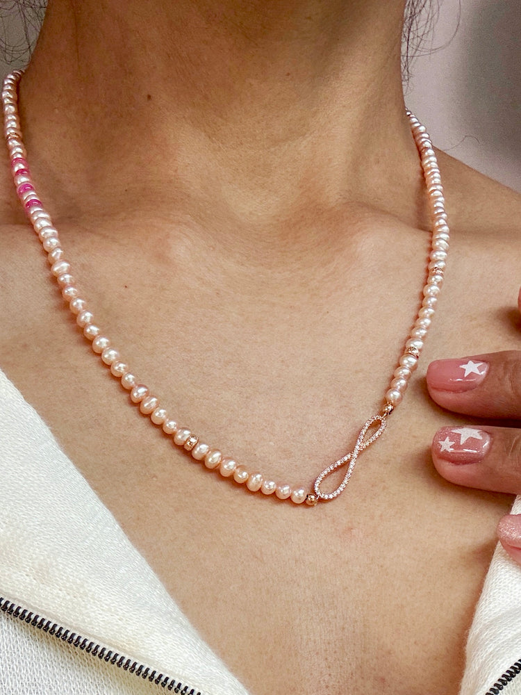 Pink Pearl and Pink Moonstone