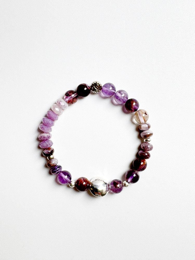 Phantom Amethyst, Lavender Amethyst and Charoite