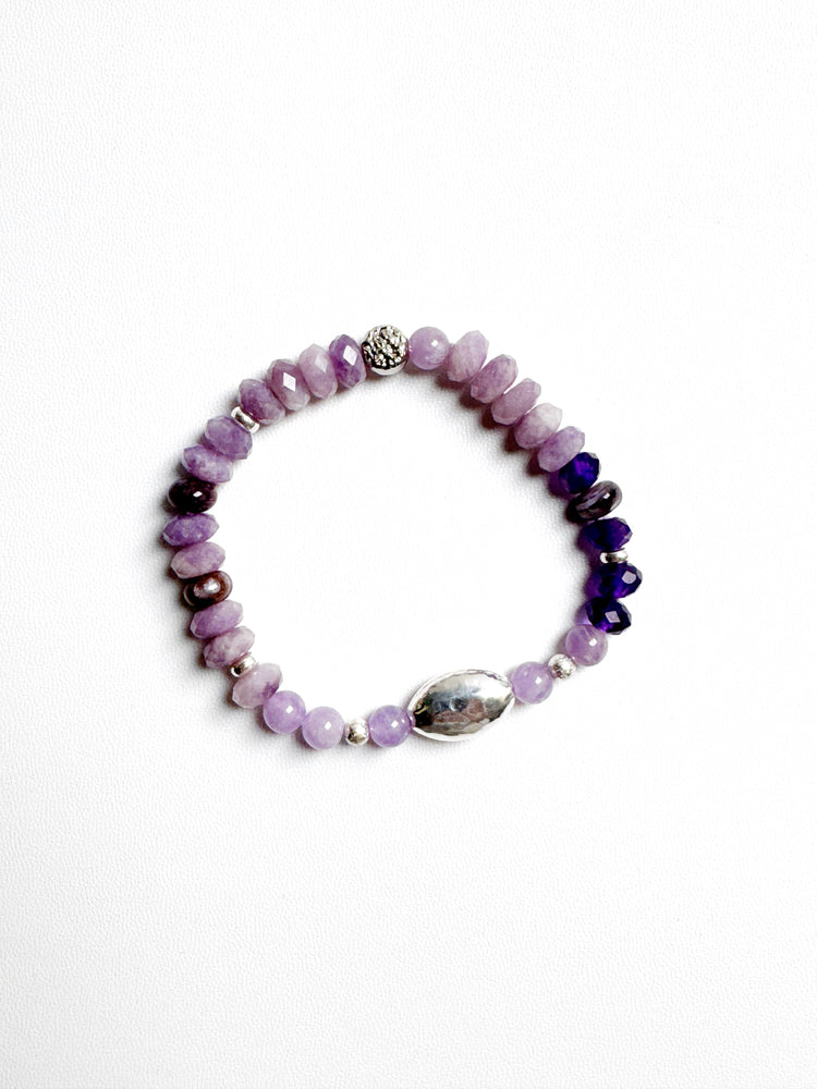 Lavender Amethyst and Charoite