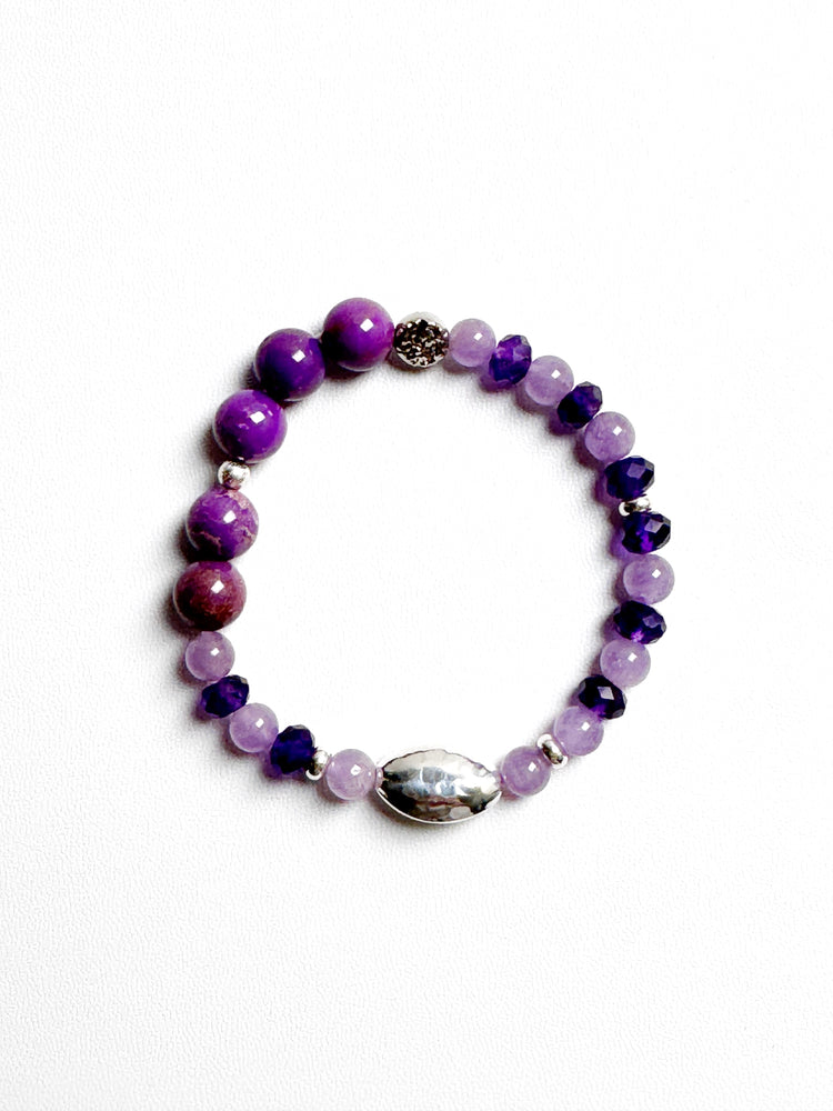 Lavender Amethyst and Phosphosiderite