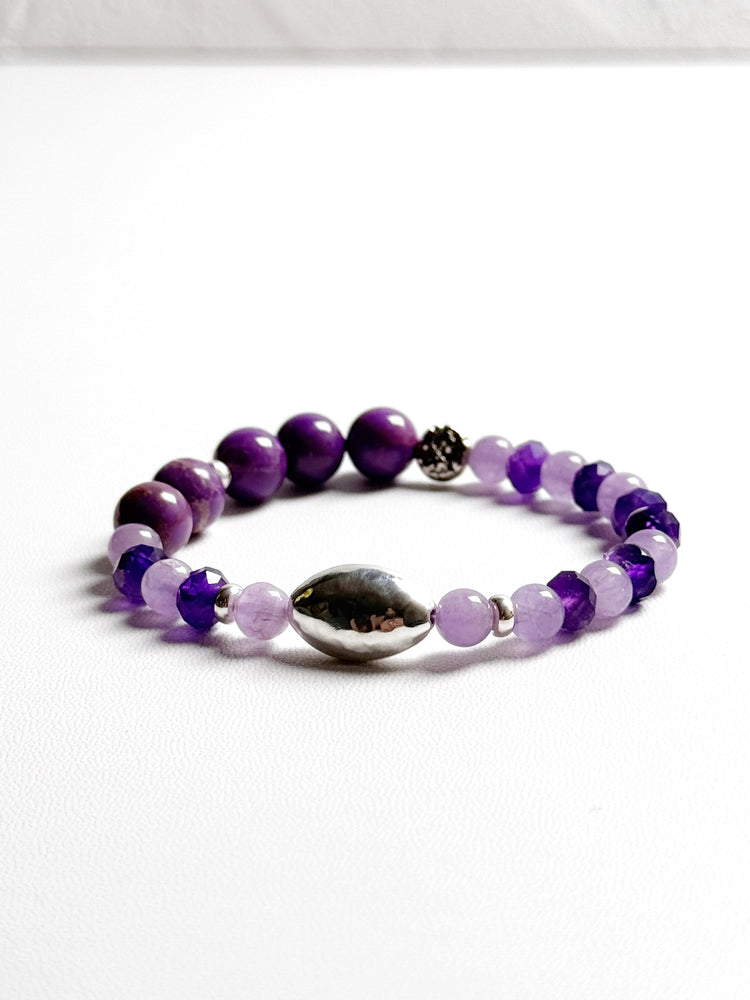 Lavender Amethyst and Phosphosiderite