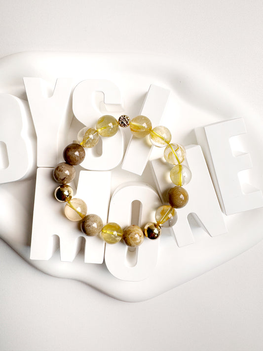 Citrine and Picture Jasper