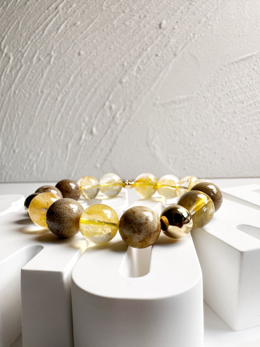 Citrine and Picture Jasper