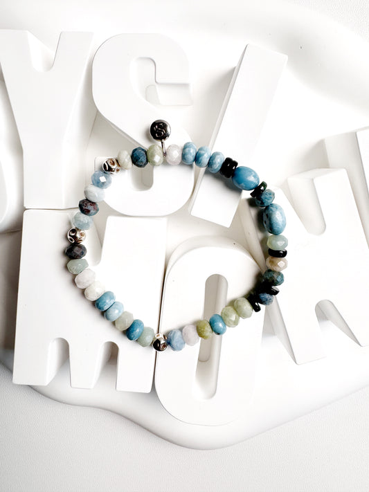 Morganite, Larimar and Tourmaline