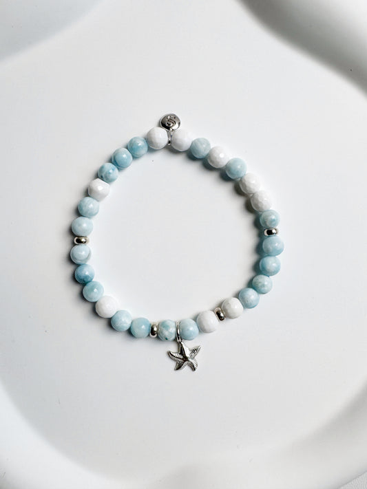 Larimar and Mother of Pearl